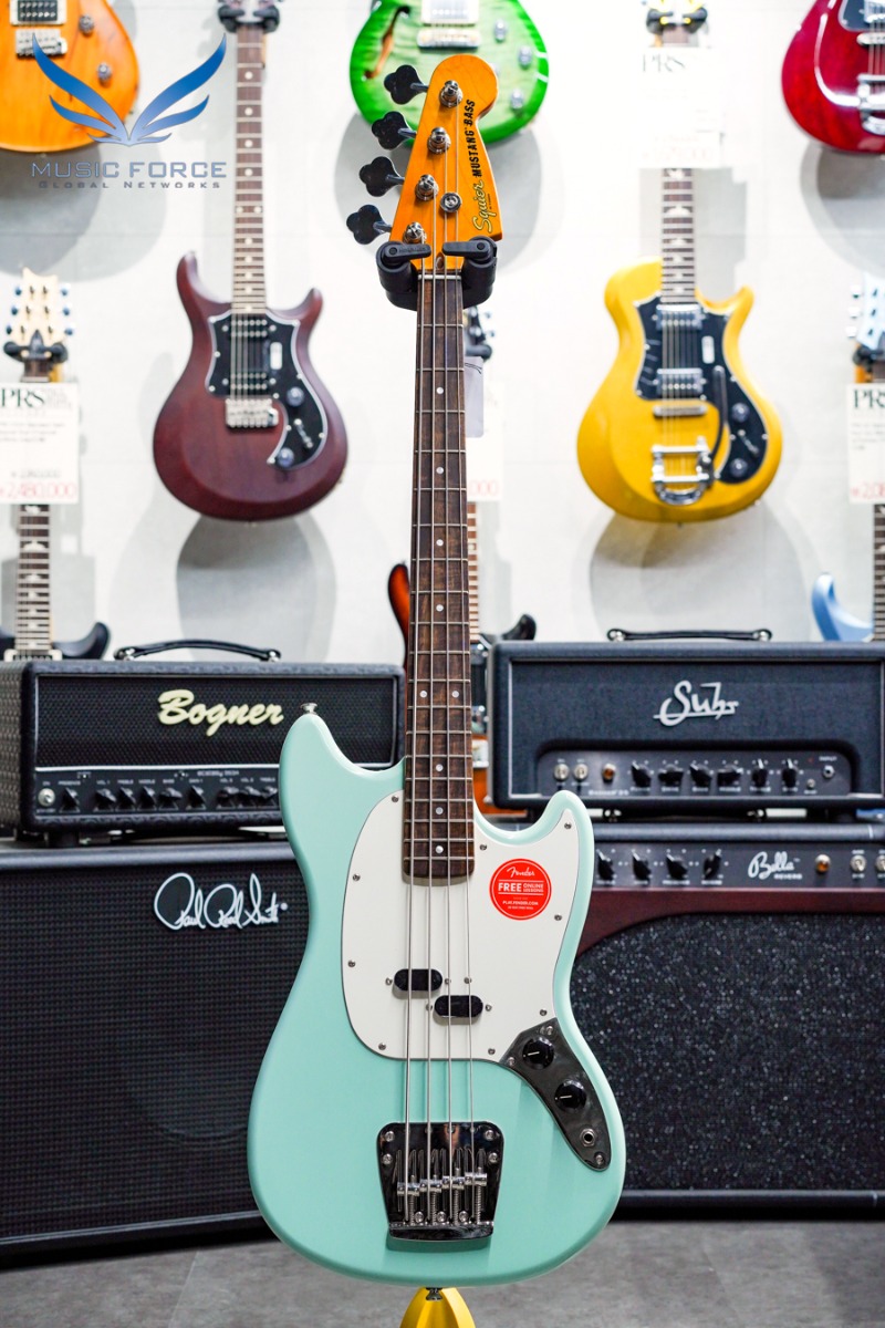 [Outlet 흠집(Blem)특가!] Squier Classic Vibe 60 Mustang Bass-Surf Green w/Indian Laurel FB (신품) - 22002671