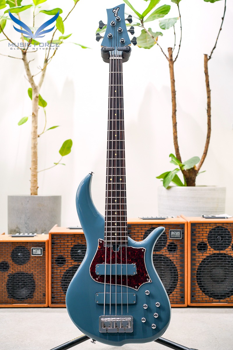 F-Bass BN5 New Slate Blue w/Macassar Ebony Fingerboard (2023년산/신품) - 840623
