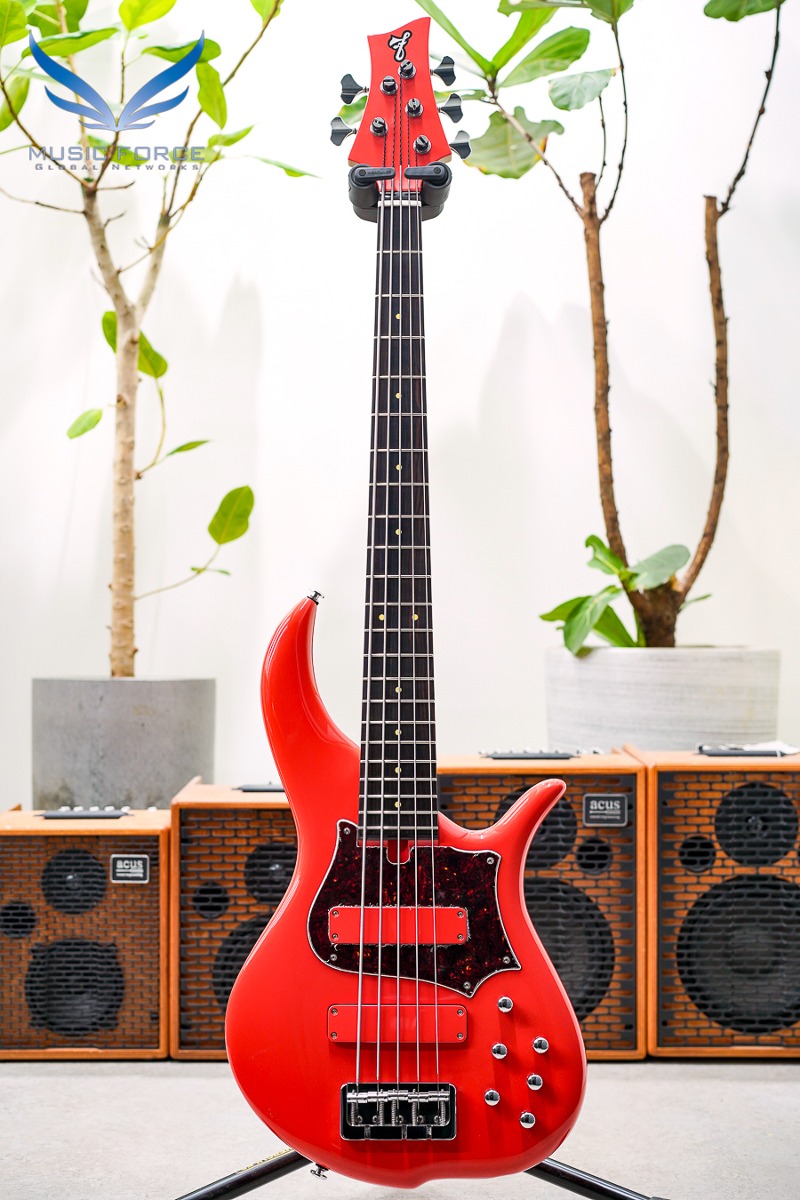 F-Bass BN5 Fiesta Red w/Macassar Ebony Fingerboard (2023년산/신품) - 830623