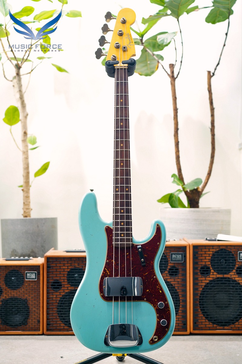 [2024 신년세일! (~2/29까지)] Fender Custom Shop 1963 Precision Bass Journeyman Relic-Aged Daphne Blue (2023년산/신품) - CZ573104