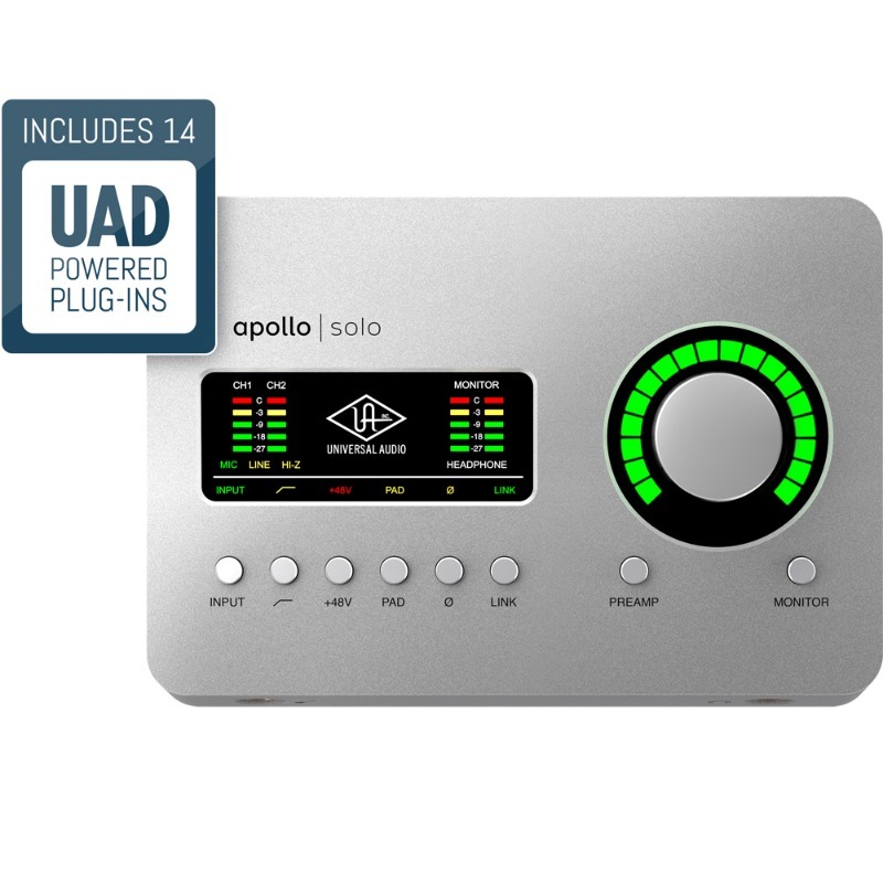 [전용UDG케이스증정/특별세일!!/~한정수량 소진시까지] Universal Audio Apollo Solo USB for Windows(정식 수입품)