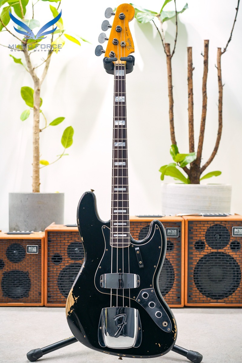Fender Custom Shop Limited Edition Custom Jazz Bass Heavy Relic-Aged Black (2022년산/신품) - CZ564069
