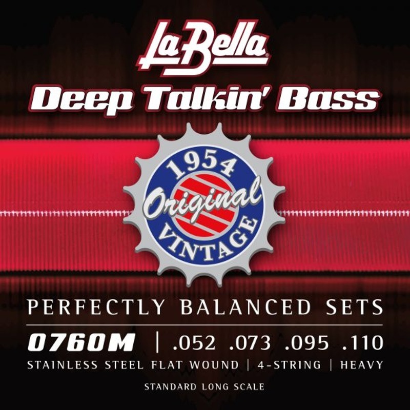 La Bella 0760M Deep Talkin&#039; Bass 1954 Style 52-110 (Flat Wound)