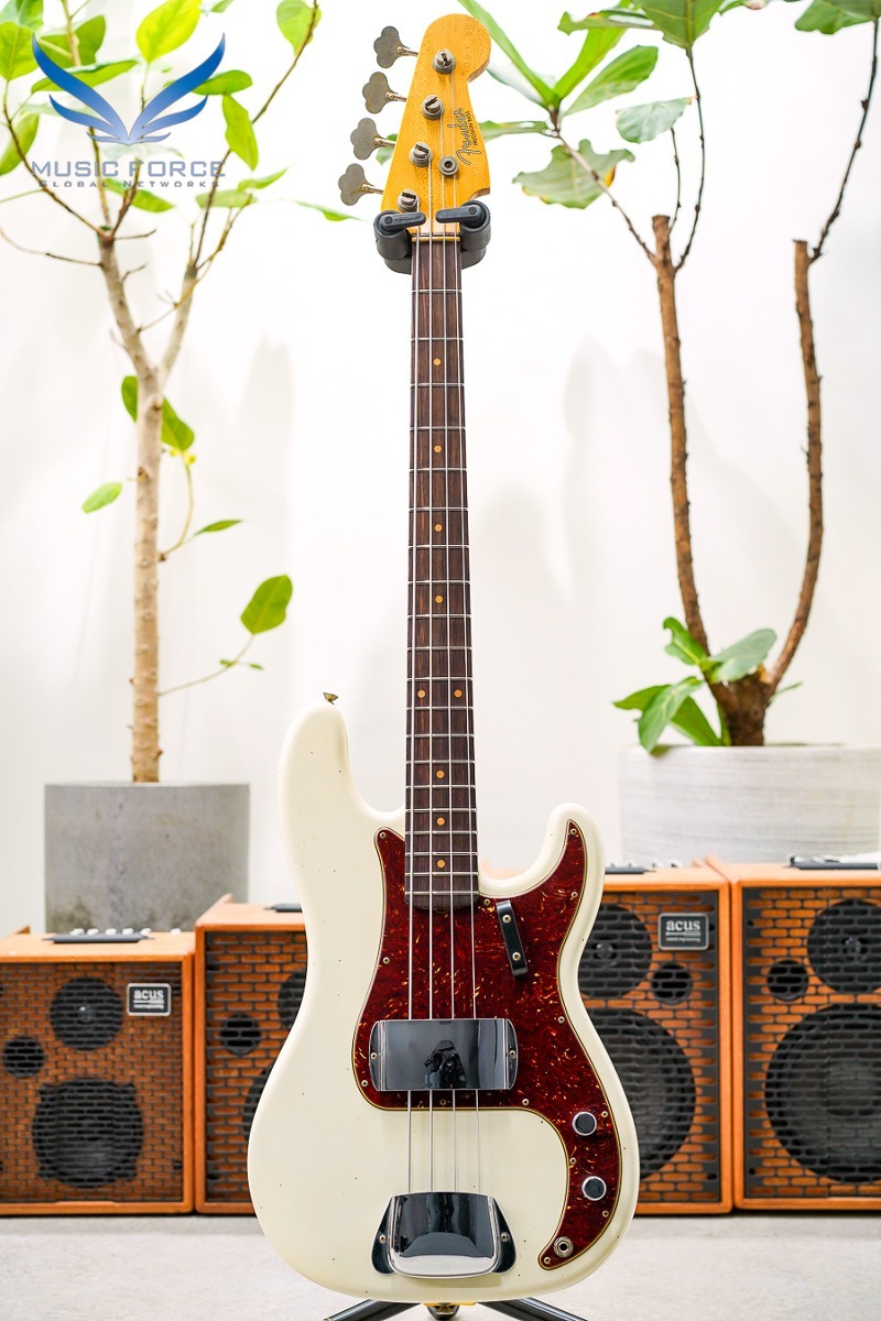 [2024 새봄맞이세일! (~4/30까지)] Fender Custom Shop 1963 Precision Bass Journeyman Relic-Aged Olympic White (2023년산/신품) - CZ572534