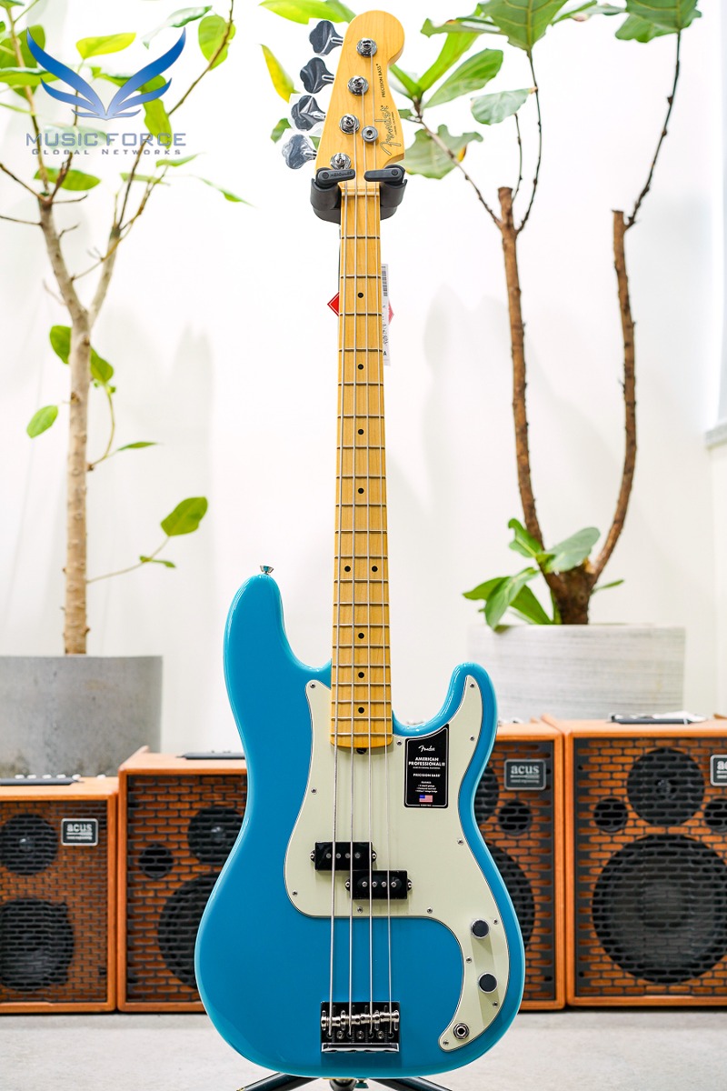 Fender USA American Professional II Precision Bass-Miami Blue w/Maple FB (신품) 펜더 아메리칸 프로페셔널 II 프레시전 베이스 - US23040720