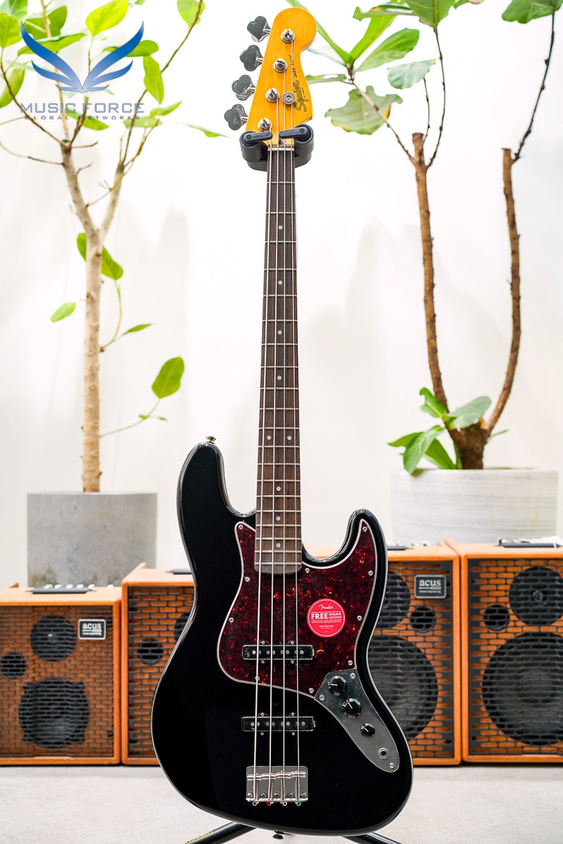 Squier Classic Vibe 60s Jazz Bass-Black w/Indian Laurel FB (신품) - ICSG23010955