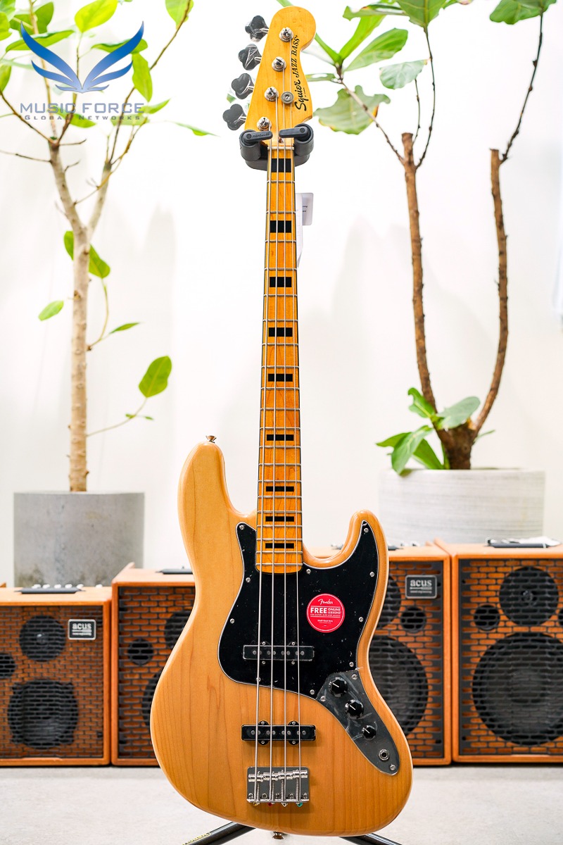 Squier Classic Vibe 70s Jazz Bass-Natural w/Maple FB (신품) - ICSH23009503