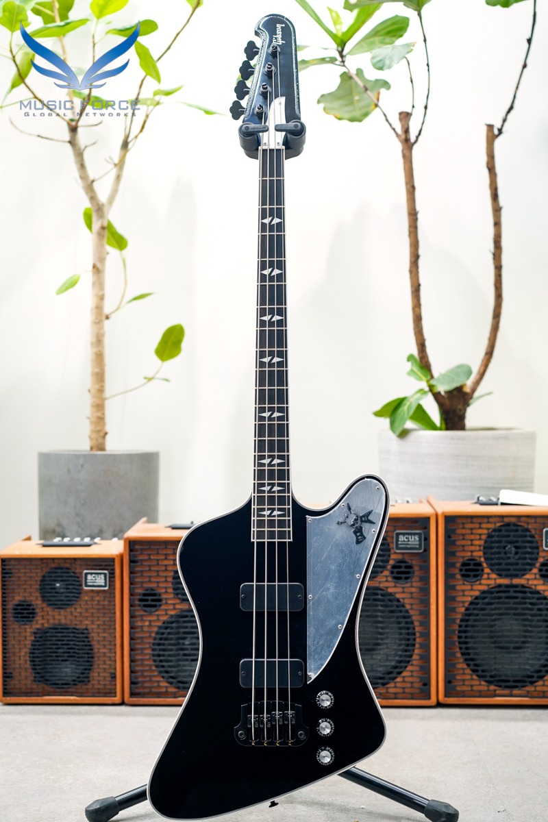 Gibson USA Gene Simmons Signature G2 Thunderbird-Ebony w/Mirror Pickguard(신품) - 204530079 깁슨 진시몬스 선더버드