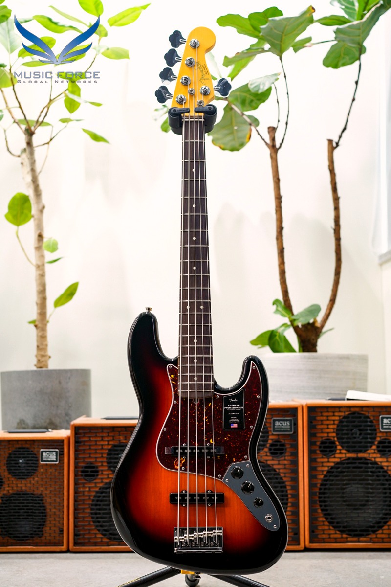 Fender USA American Professional II Jazz Bass V-3TSB w/Rosewood FB (신품) 펜더 아메리칸 프로페셔널 II 재즈 베이스 5현 - US23084866