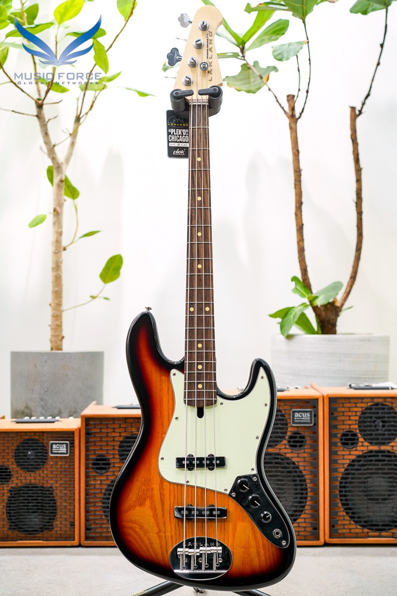 [15만원 상당 에반스켈리 긱백 증정!!] Lakland Skyline 44-60 Vintage J Bass-3 Tone Sunburst w/Parchment PG &amp; Rosewood FB (2023년산/신품) - 230208883