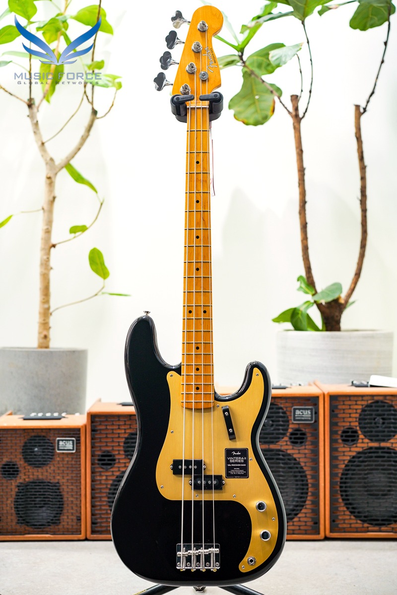 Fender Mexico Vintera II Series 50s Precision Bass-Black w/Maple FB (신품) 펜더 멕시코 빈테라 II 50 프레시전 베이스 - MX23143090