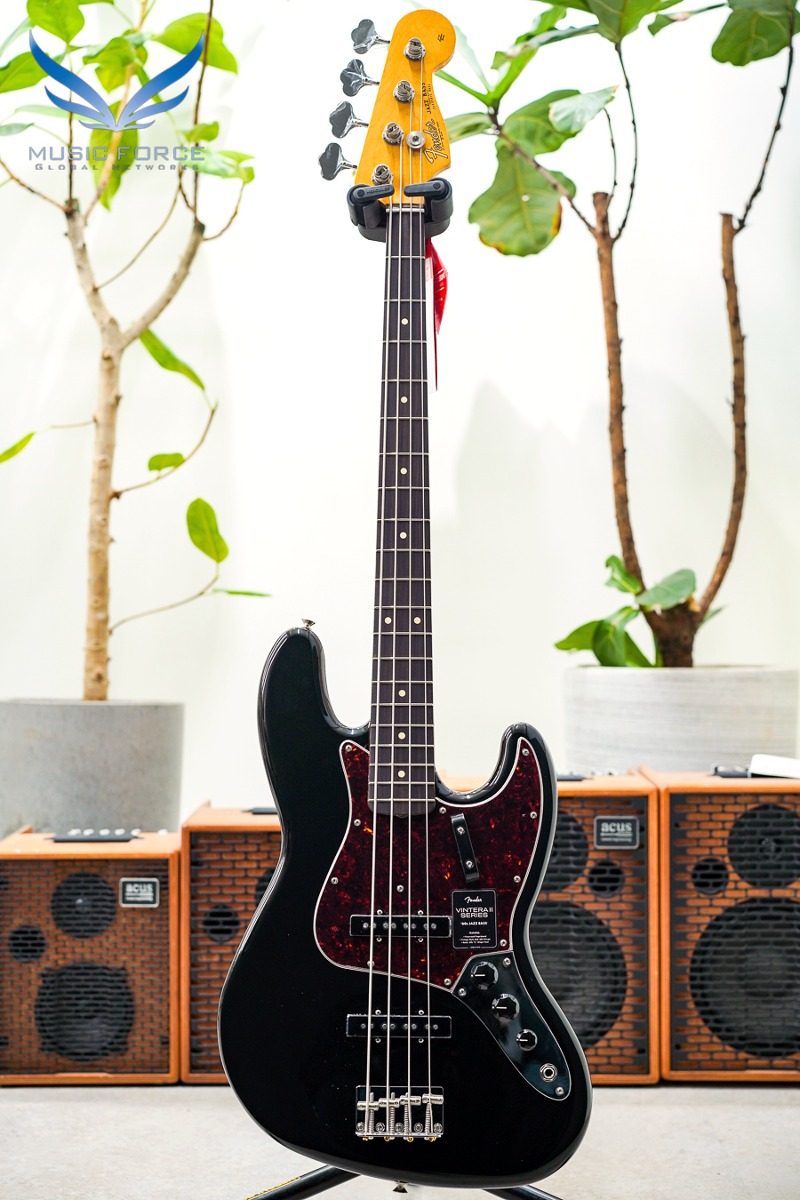 Fender Mexico Vintera II Series 60s Jazz Bass-Black w/Rosewood FB (신품) 펜더 멕시코 빈테라 II 60 재즈 베이스 - MX23110735