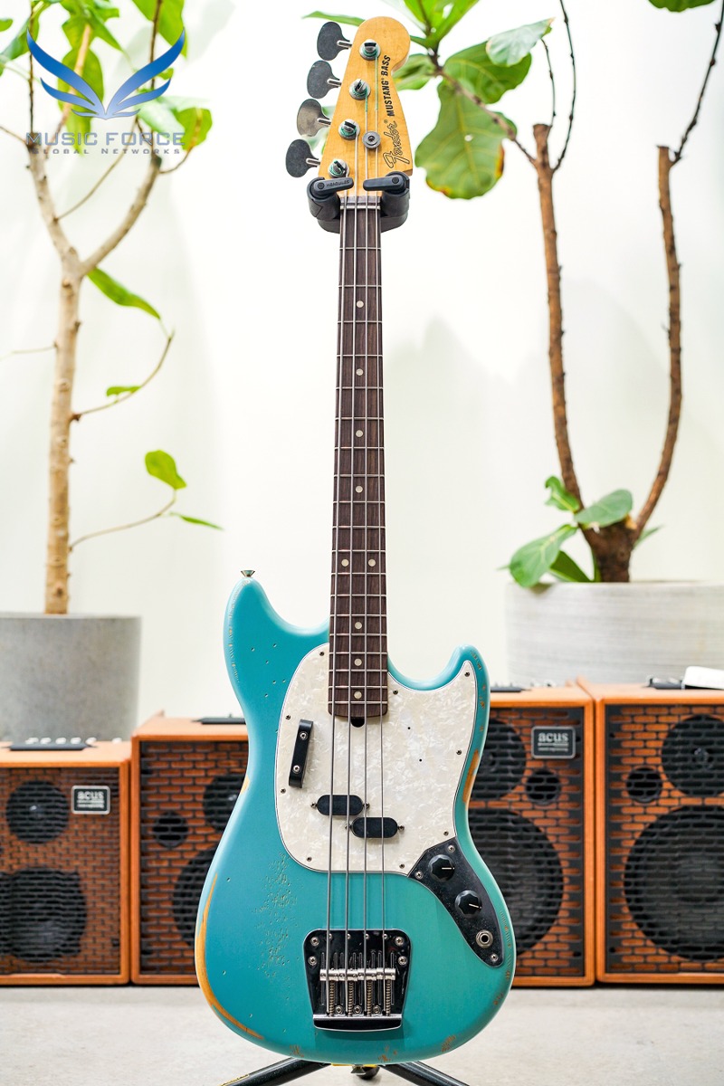 Fender Mexico Artist Series JMJ Mustang Bass-Faded Daphne Blue w/Rosewood FB (신품) 펜더 JMJ 머스탱 베이스 - MX22135727