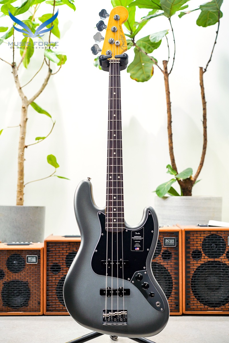 Fender USA American Professional II Jazz Bass-Mercury w/Rosewood FB (신품) 펜더 아메리칸 프로페셔널 II 재즈 베이스 - US23080328