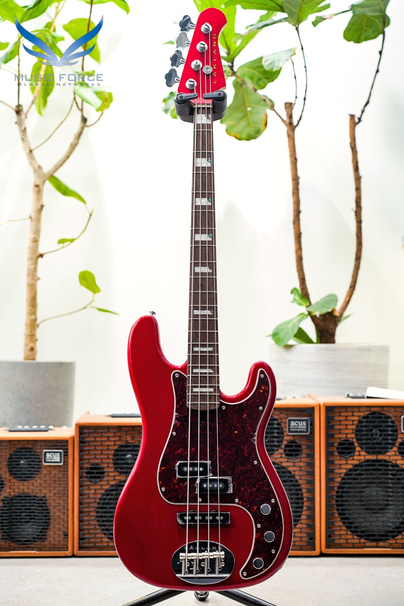 [15만원 상당 에반스켈리 긱백 증정!!] Lakland Skyline 44-64 Custom PJ Bass-Candy Apple Red w/Tortoise PG &amp;Rosewood FB (2023년산/신품) #230900106